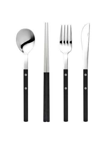 [1인 4종세트]국산 커트러리 스텐 304 수저 포크 나이프 세트 보겐 미네뜨 