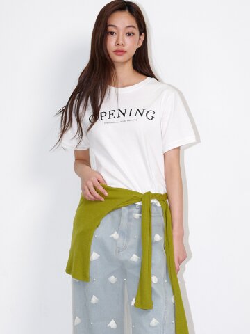 로고 반팔 크롭티셔츠 화이트