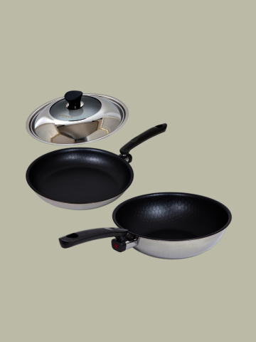 [알텐바흐] 울트라콤보 통5중 베스트 3종세트 (프라이팬28cm+궁중팬28cm+콤보커버28cm)