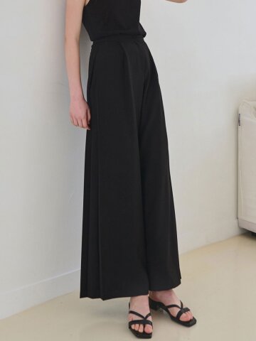 Clean line wide slacks_3 Colors