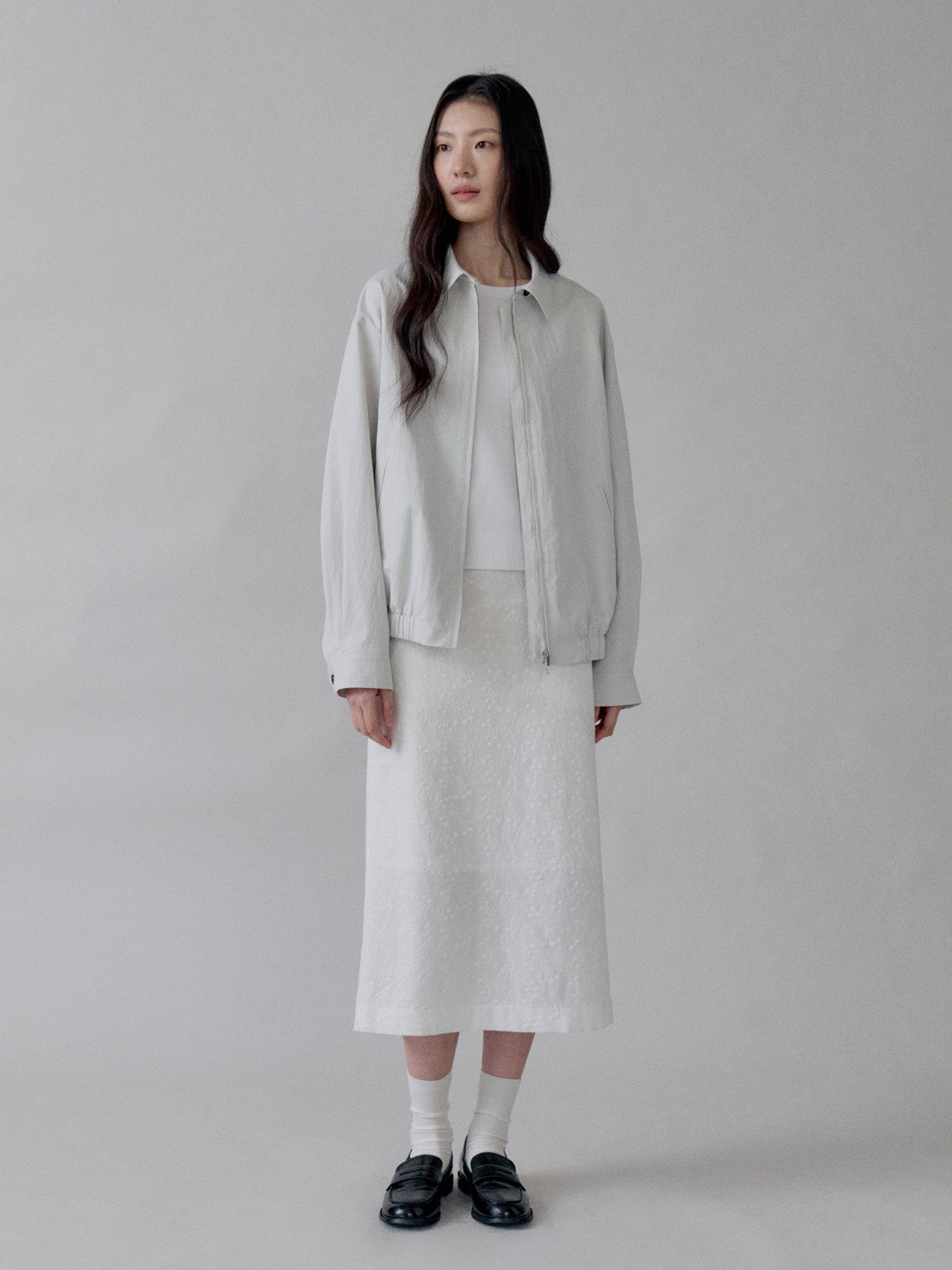 Oversized Cotton Jumper_LIGHT GREY