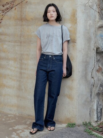 Classic Straight Leg Denim_DEEP BLUE