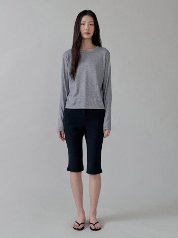 Stretch Capri Pants_BLACK