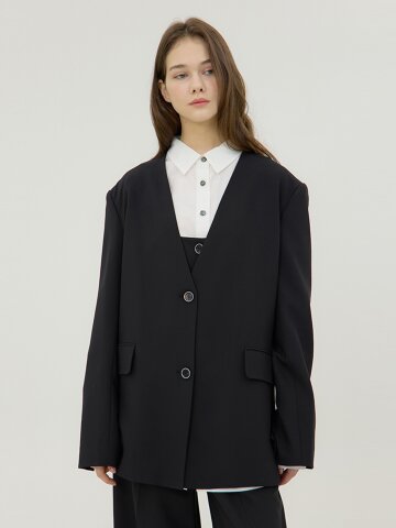 Adagio Overfit  Jacket - Black