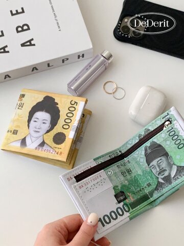 데데리트 오만원 용돈 지폐 반지갑 재미있는 선물