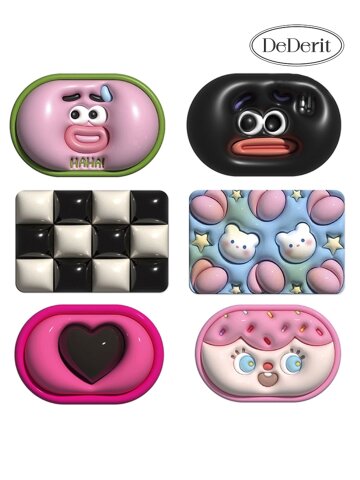 데데리트 빨아쓰는 규조토 발매트 3D 입체 착시 귀여운 캐릭터 욕실 주방 화장실 매트