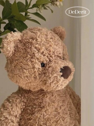 데데리트 안고자는 귀여운 브라운 곰돌이 인형 애착 테디베어 곰인형 35cm