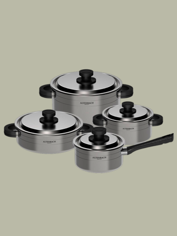 [알텐바흐] 시그니처 미뉴에트 316Ti 통5중 냄비 4종세트 (편수16+양수20+양수24+전골24)