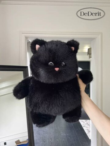 데데리트 귀여운 뚱냥이 고양이 애착 인형 인테리어 소품 집들이 우정 커플 쿠션 선물 35cm