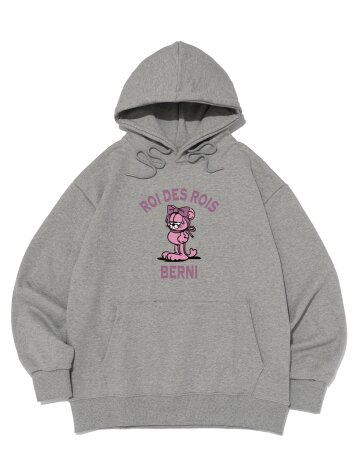 로아드로아 X 베르니 ROA WITH BERNI 로고 후드티 (그레이)