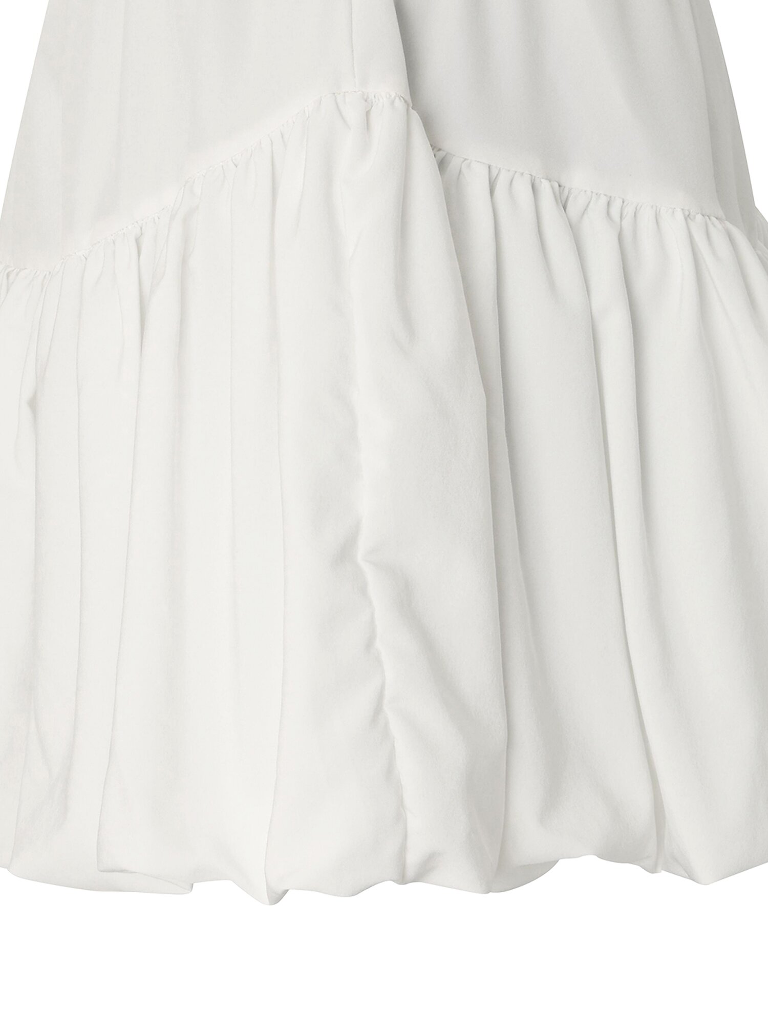 밴딩 볼륨 미니 스커트 (WHITE)