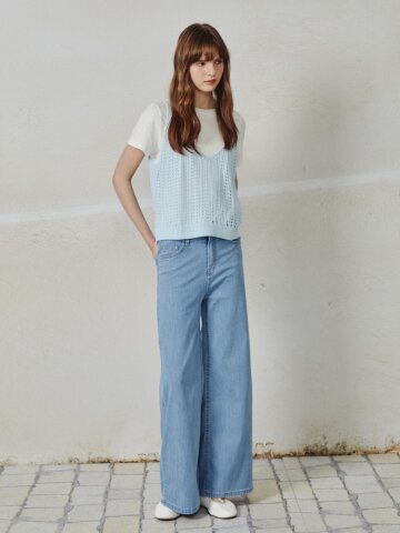 스판 플레어 데님팬츠 