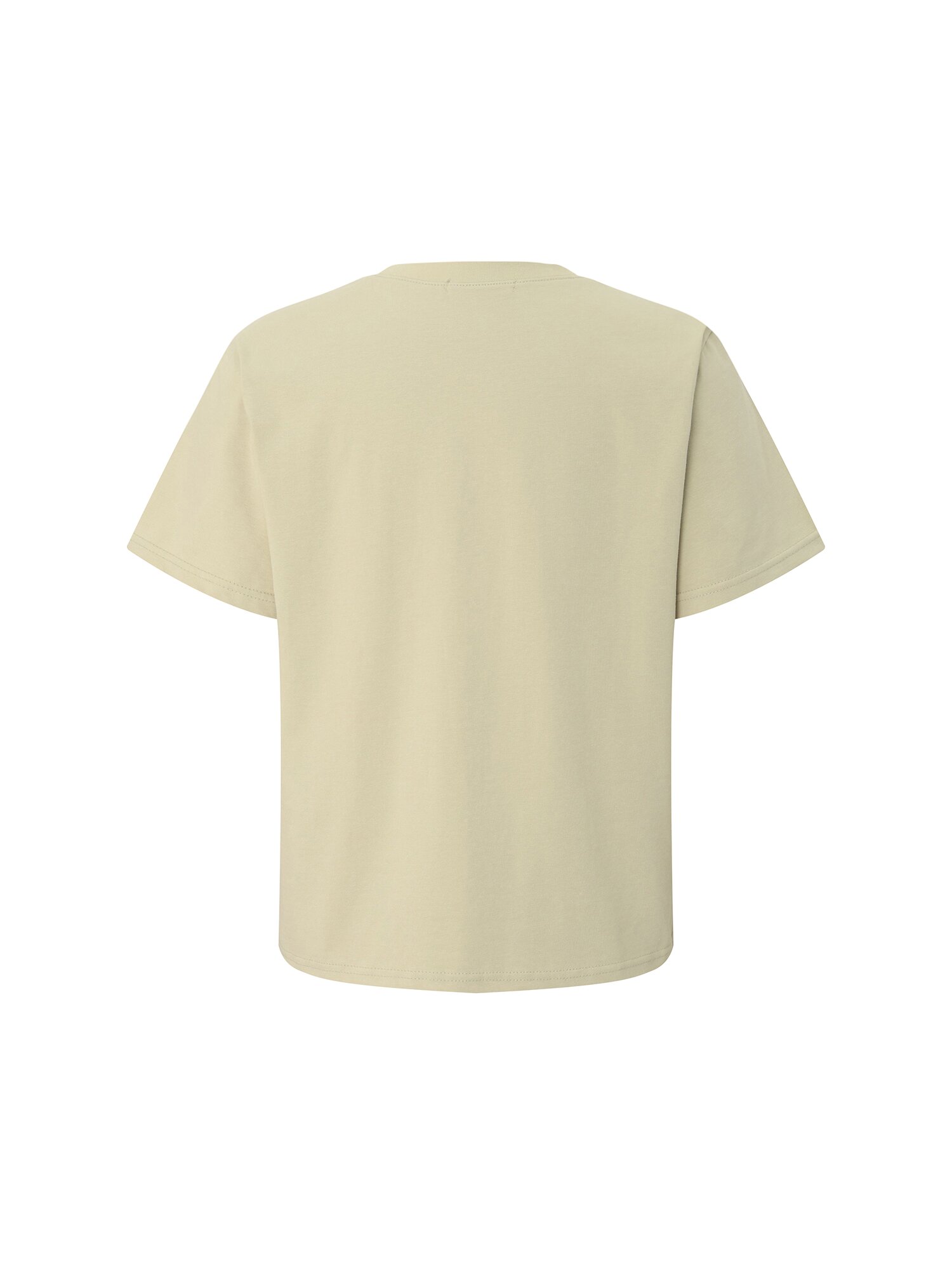 스판 블렌드 라운드넥 티셔츠 (YELLOW GREEN)