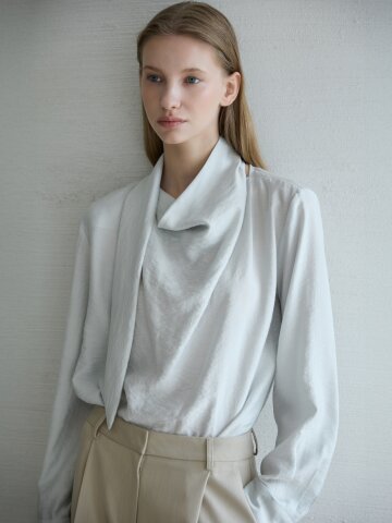 Tie Blouse_Light Blue