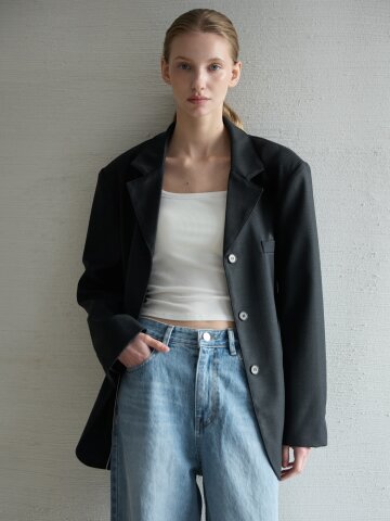 Classic Wool Jacket_Dark Gray