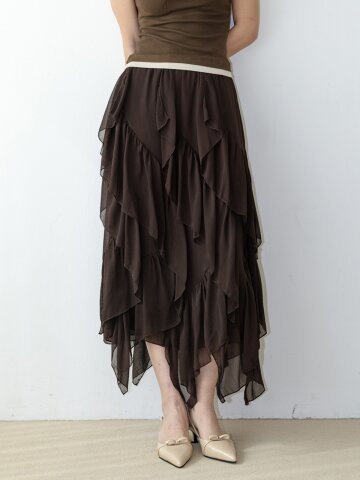 LS_Feminine ruffle skirt_3color