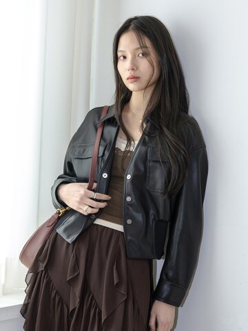 LS_Belt detail jacket_BLACK