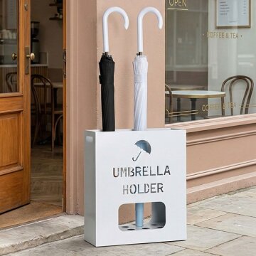 HICKIES 매장 업소용 메탈 직사각형 사무실 카페 모던 우산꽂이 대형 12구