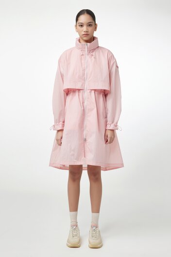 [WOMEN] 트래블 롱 웨더 자켓 - 핑크 HEW0006AJZPNK