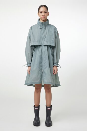 [WOMEN] 트래블 롱 웨더 자켓 - 라이트카키 HEW0006AJZLKH