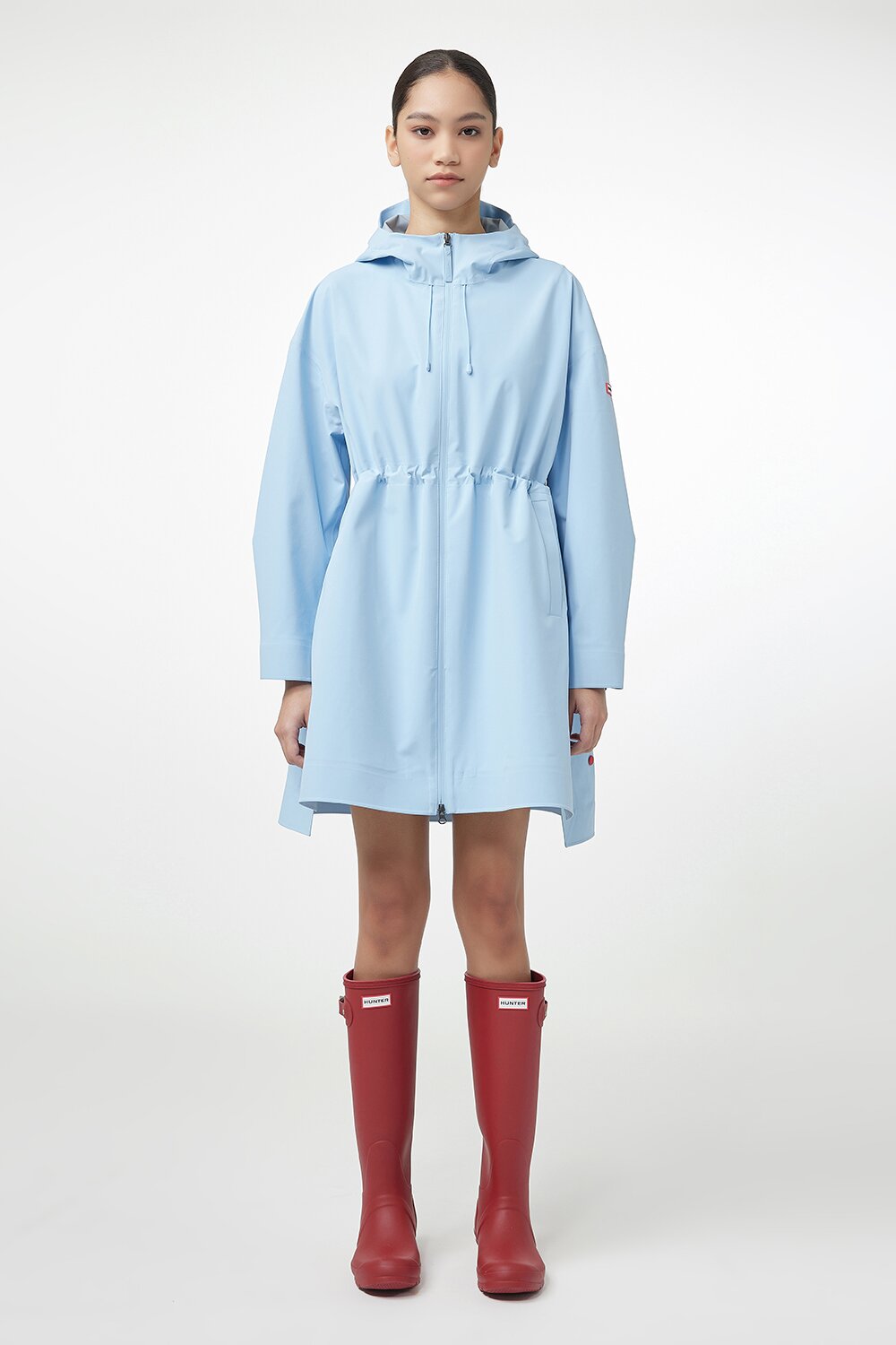 [WOMEN] 플레이 에센셜 웨더 자켓 - 라이트블루 HEW0004AJZLBU