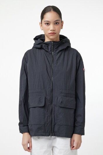 [WOMEN] 플레이 포켓 웨더 자켓 - 블랙 HEW0005AJZBLK