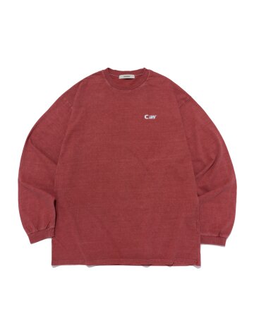 피그먼트 로고 오버핏 롱 슬리브 (핑크)