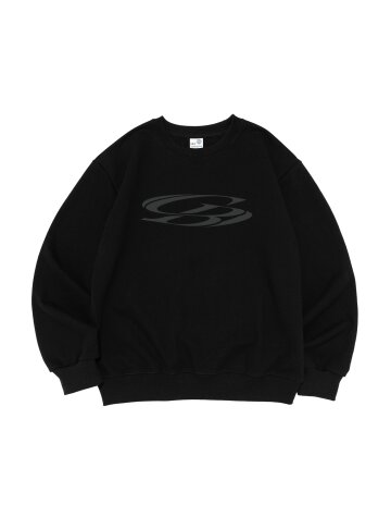 빈티지 서클 맨투맨 (블랙)