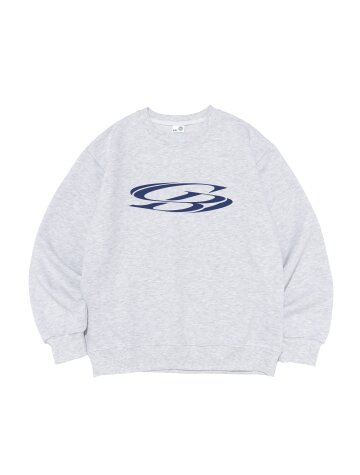 빈티지 서클 맨투맨 (라이트그레이)