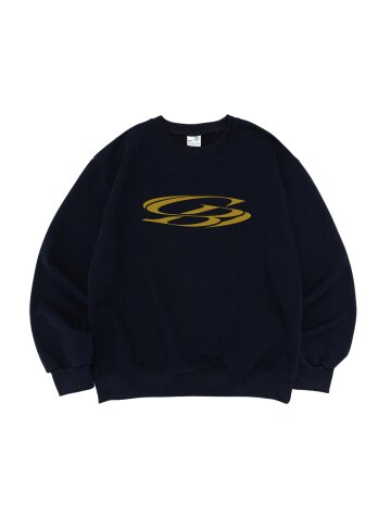 빈티지 서클 맨투맨 (네이비)