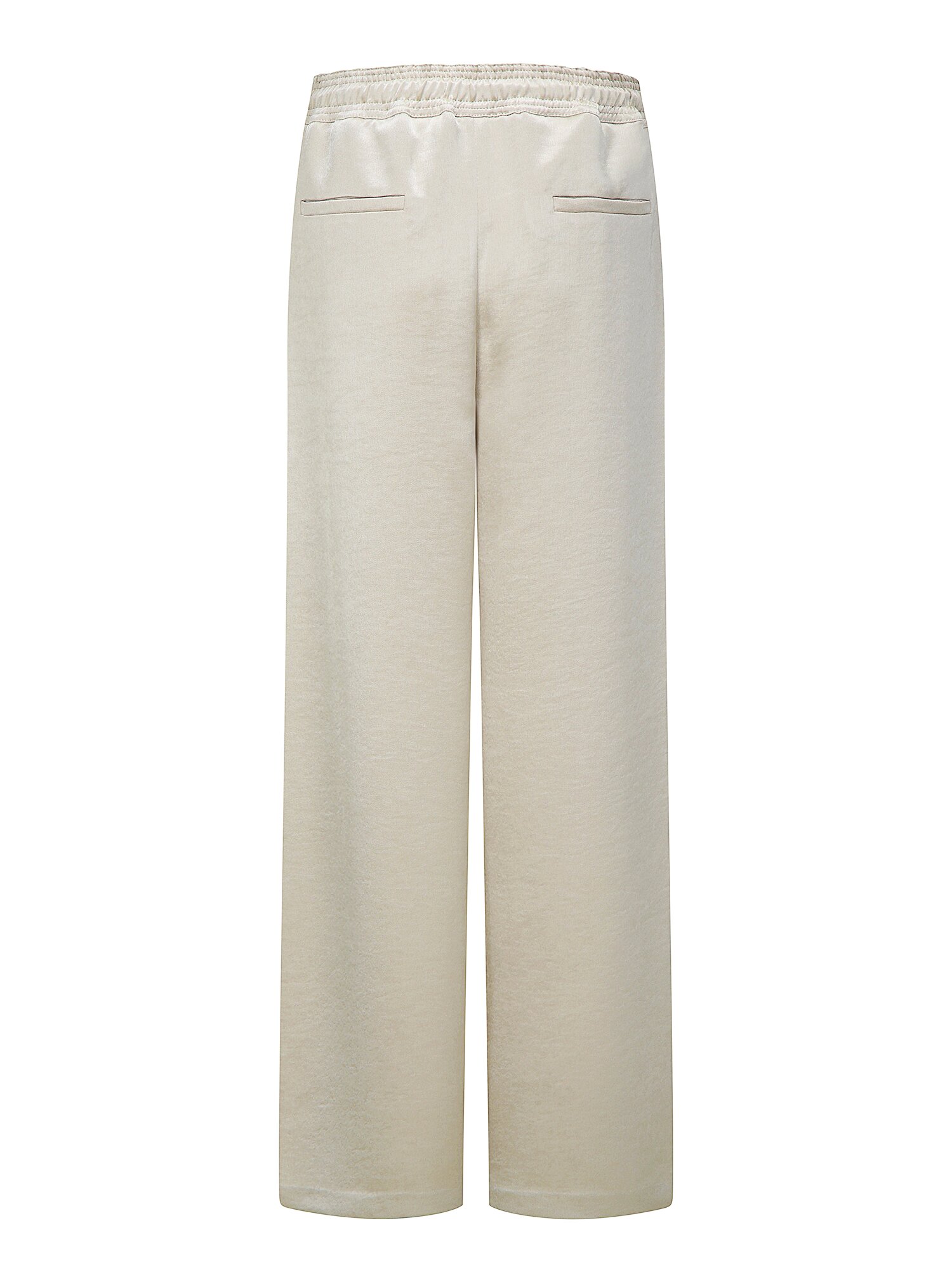 메탈 장식 스트링 밴딩 와이드 팬츠 (BEIGE)
