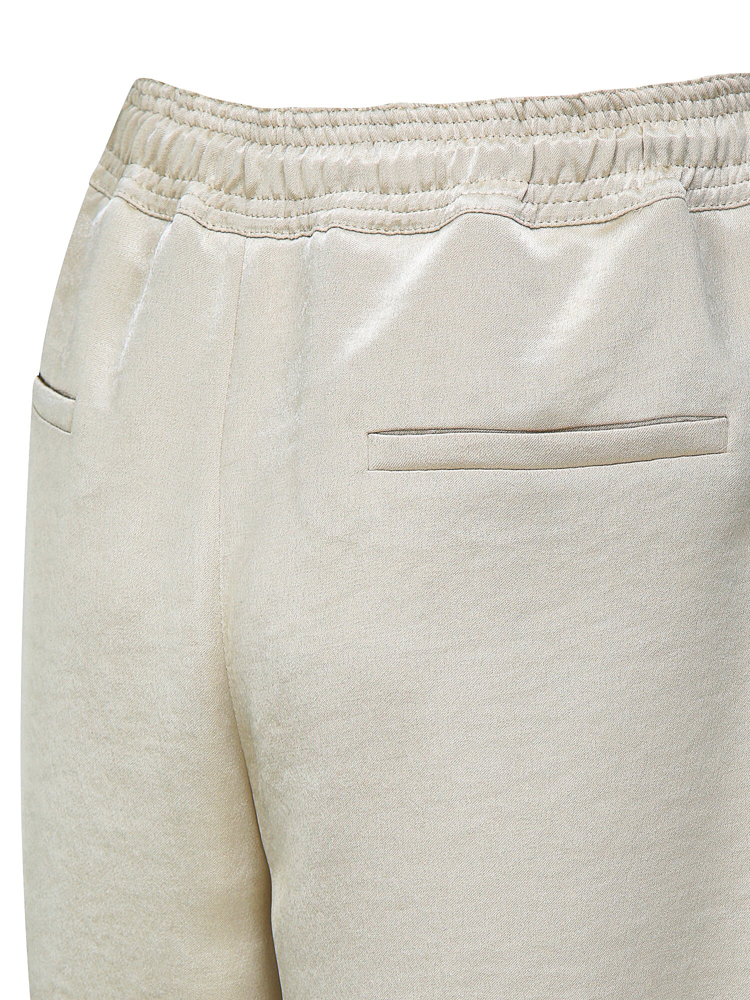 메탈 장식 스트링 밴딩 와이드 팬츠 (BEIGE)