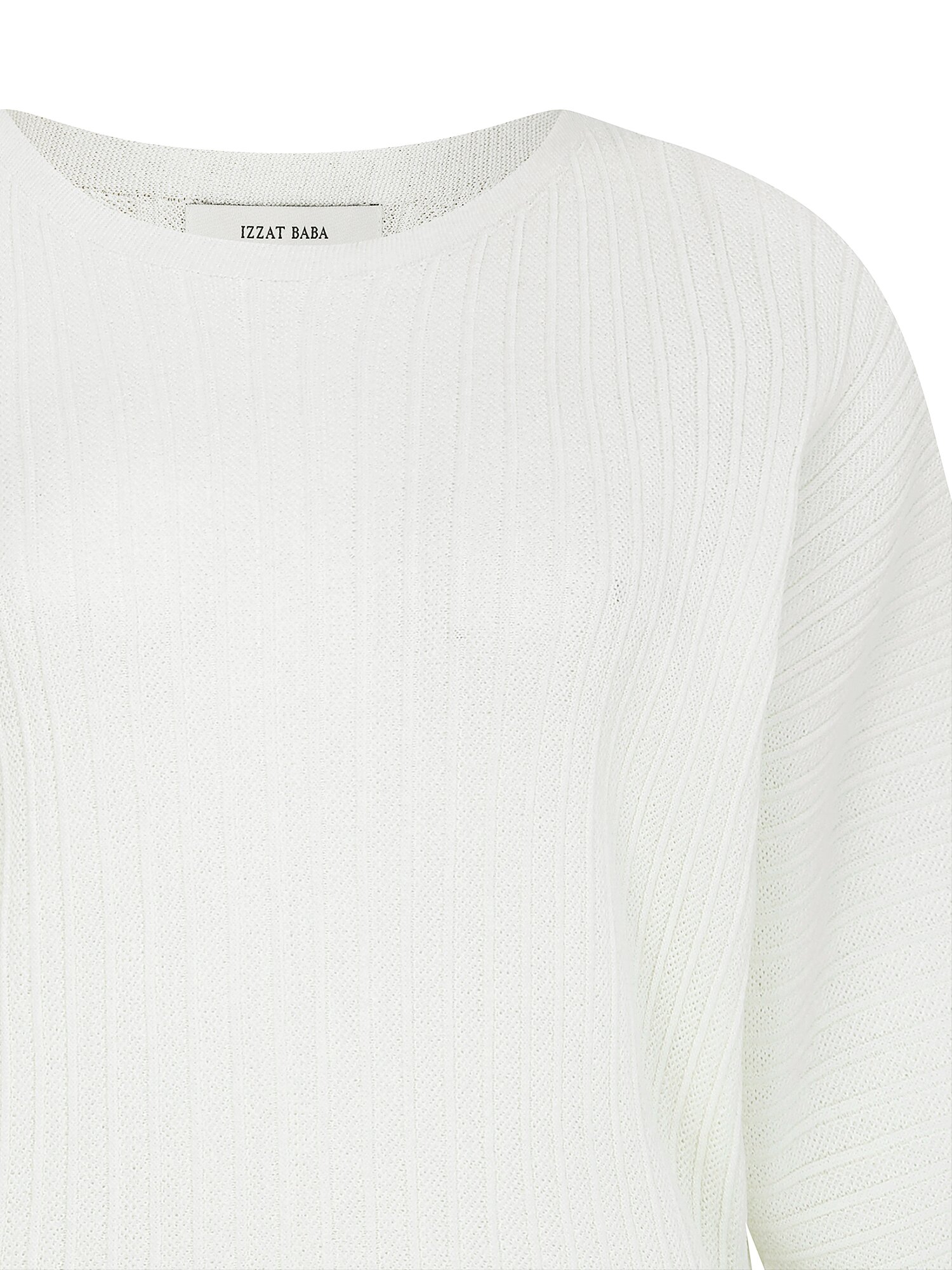 홀가먼트 돌먼 슬리브 풀오버 니트 (IVORY)