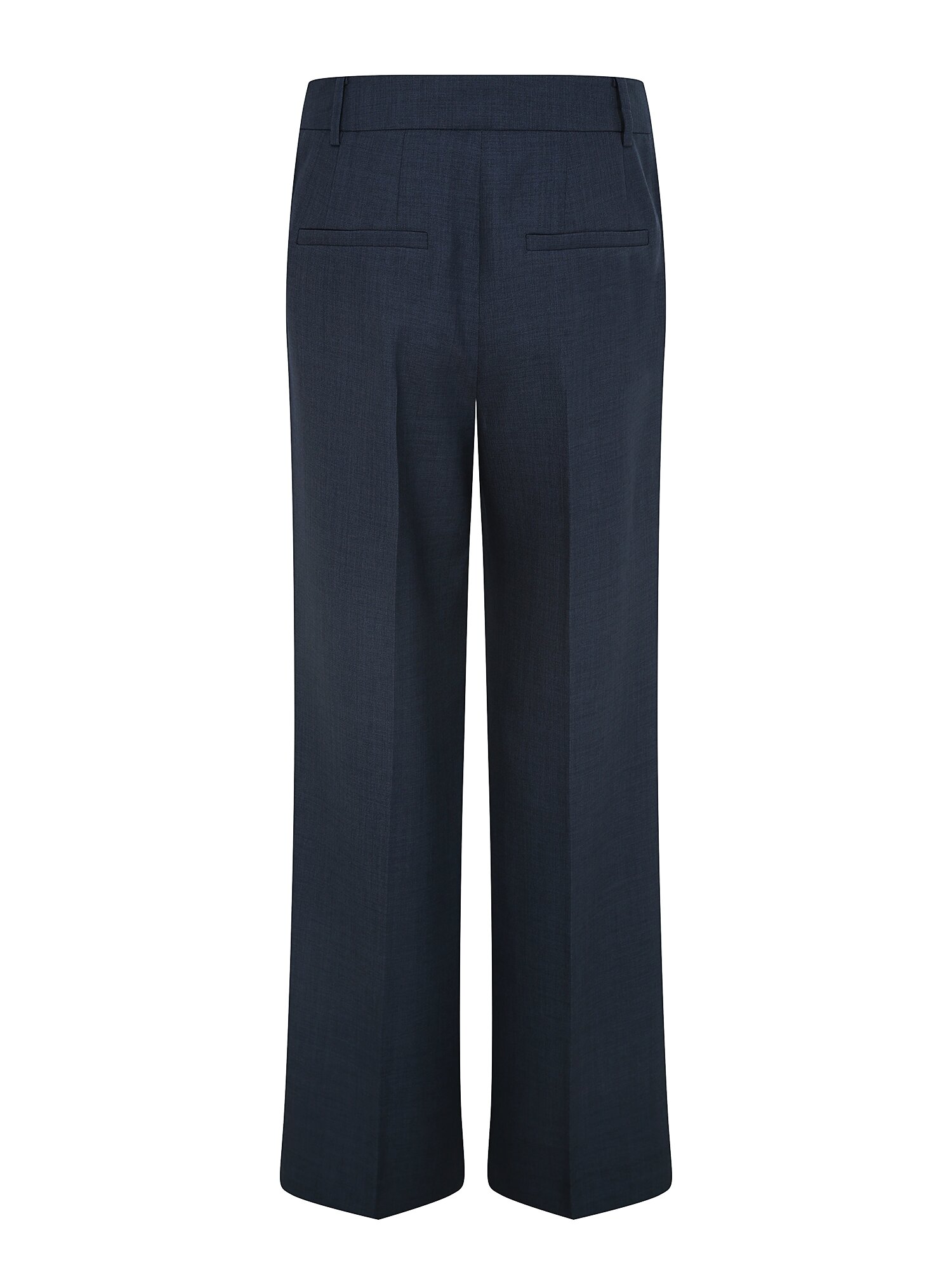 메탈 장식 세미 부츠컷 팬츠 (MELANGE NAVY)