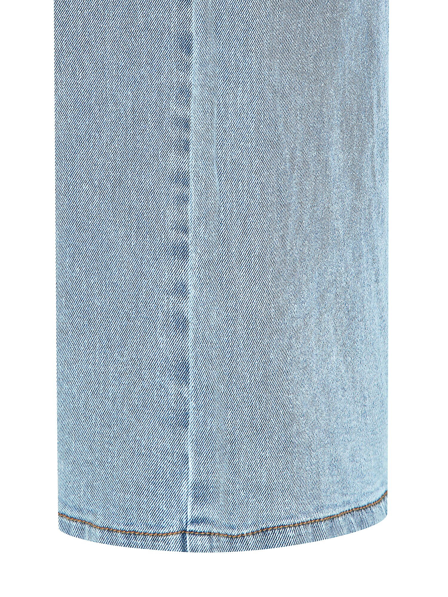 포켓 백 밴딩 와이드 데님 팬츠 (LIGHT BLUE)