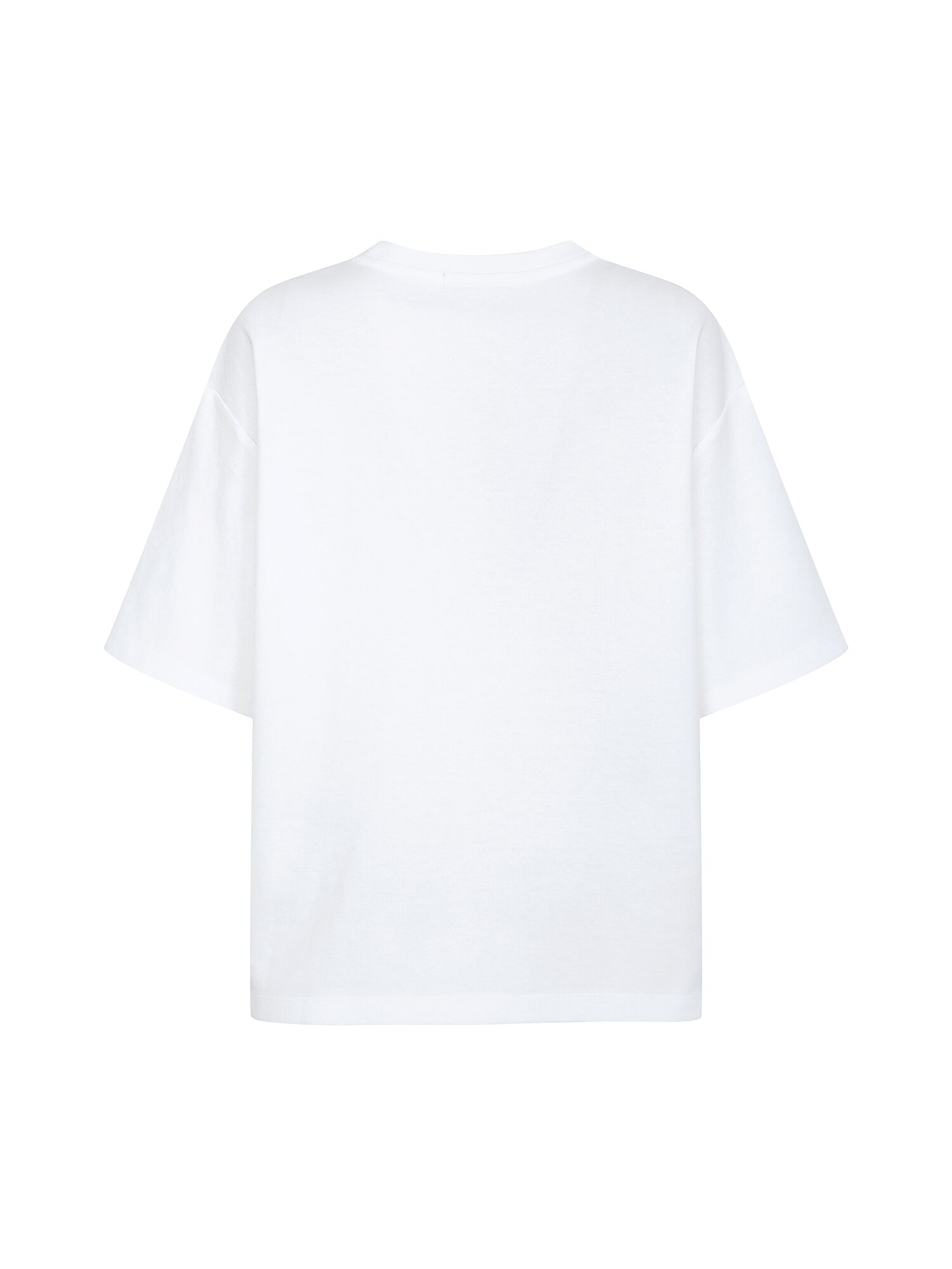 오버핏 코튼 프린트 티셔츠 (GREEN)