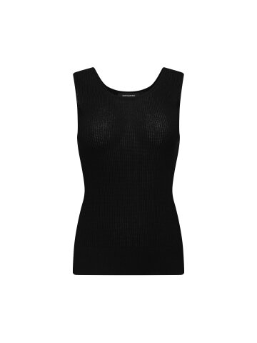 코튼 홀가먼트 슬리브리스 니트 