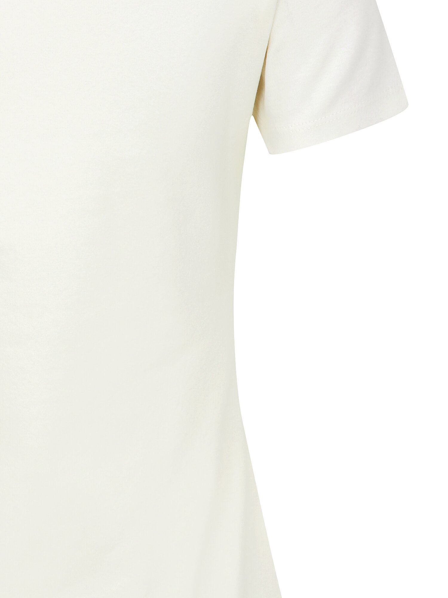 슬림핏 코튼 트위스트 티셔츠 (IVORY)