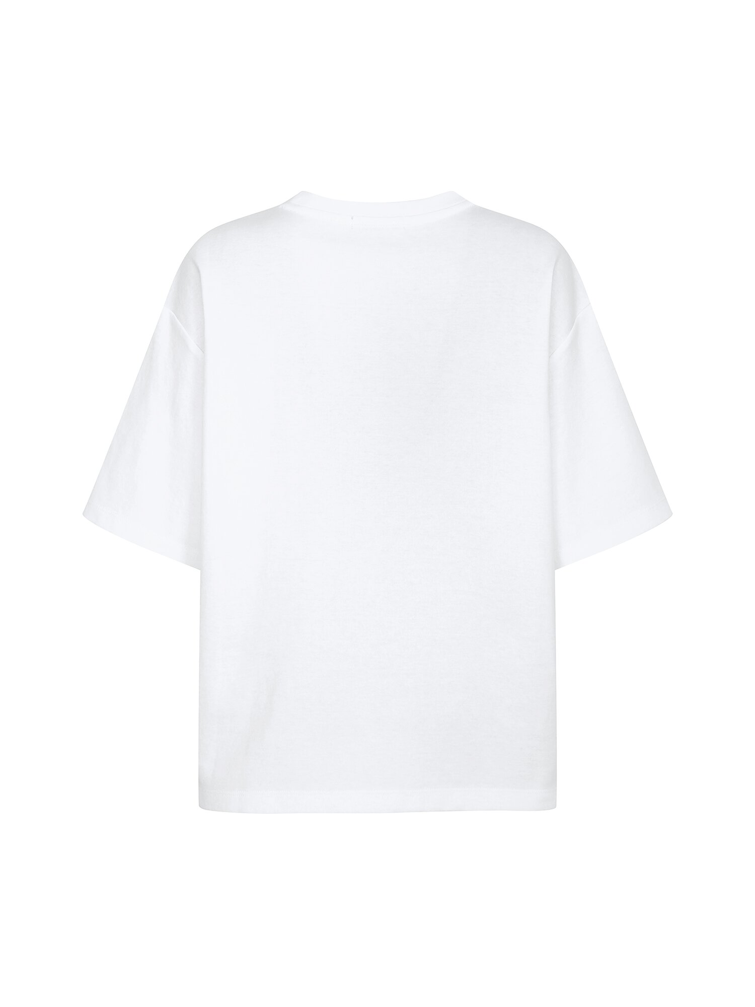 오버핏 코튼 프린트 티셔츠 (BLUE)