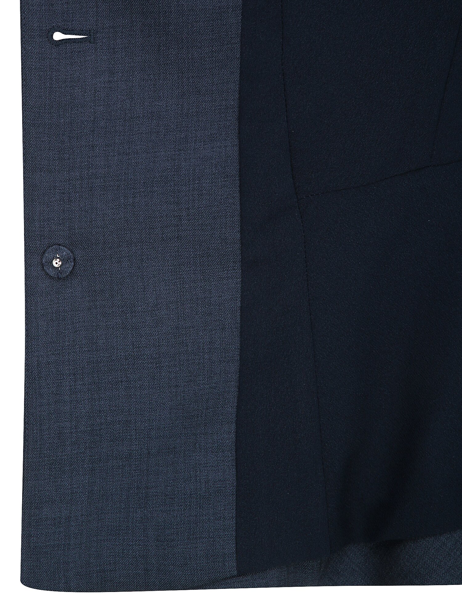 슬릿 라운드넥 페플럼 재킷 (MELANGE NAVY)