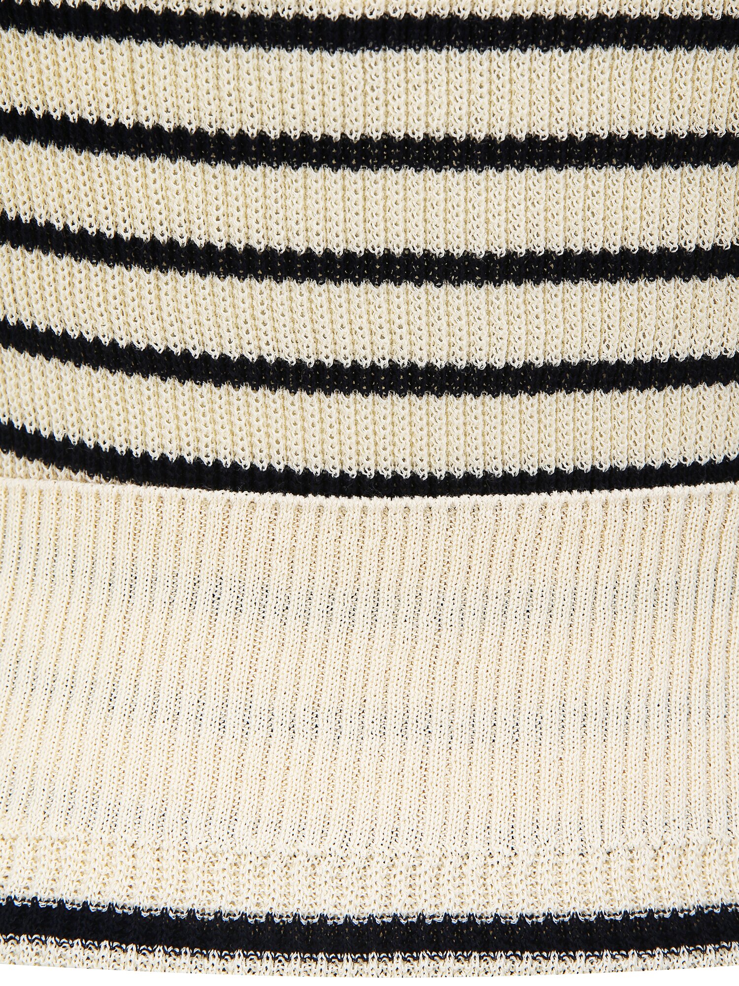 코튼 홀가먼트 슬리브리스 니트 (STRIPE BEIGE)