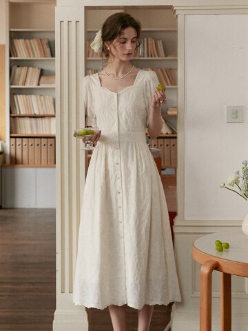 SR_Jacquard gentle dress