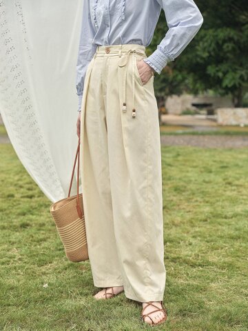 4/20일 예약배송_SR_Loose drape wide pants_2color