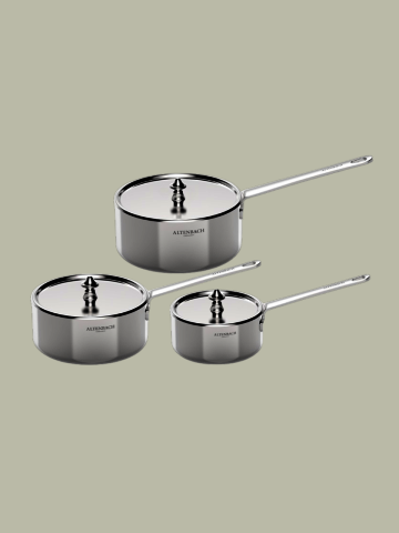 [알텐바흐] 316Ti 미니티 통5중 소스팬 냄비 3종세트 (쁘띠10+베이비12+데일리14)