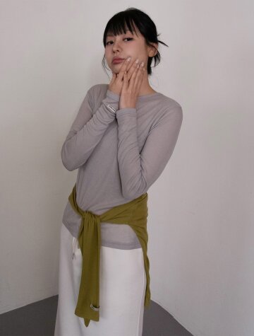 바켄 데일리 레이어드 무지 긴팔 티셔츠 BK4307 (5COLOR)