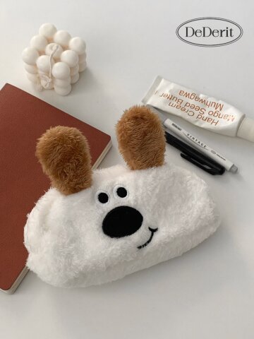 데데리트 귀여운 코큰 강아지 인형 필통 문구 펜케이스 화장품 파우치 친구 조카 입학 생일 선물