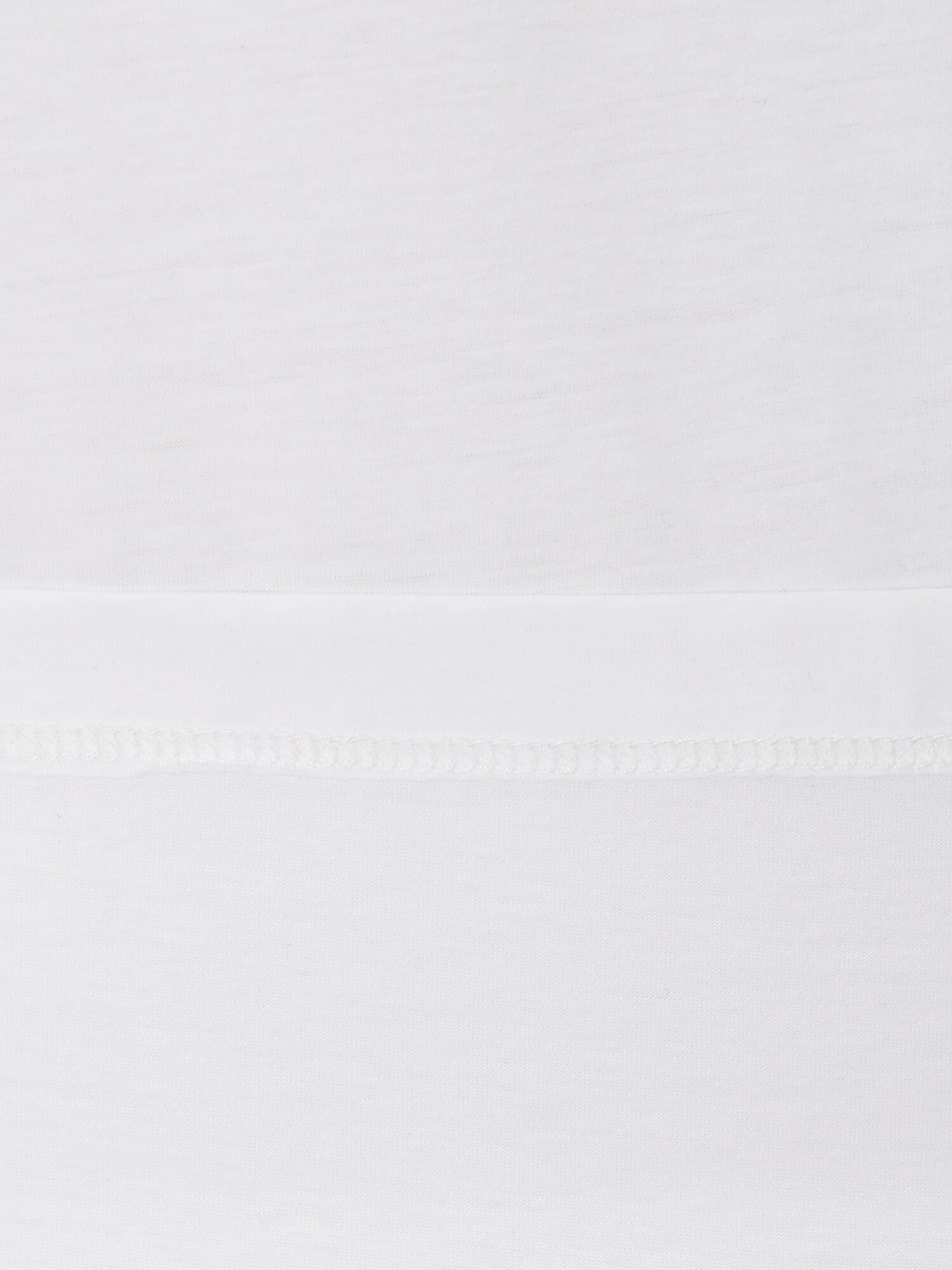 사이드 절개 배색 블라우스 (WHITE)