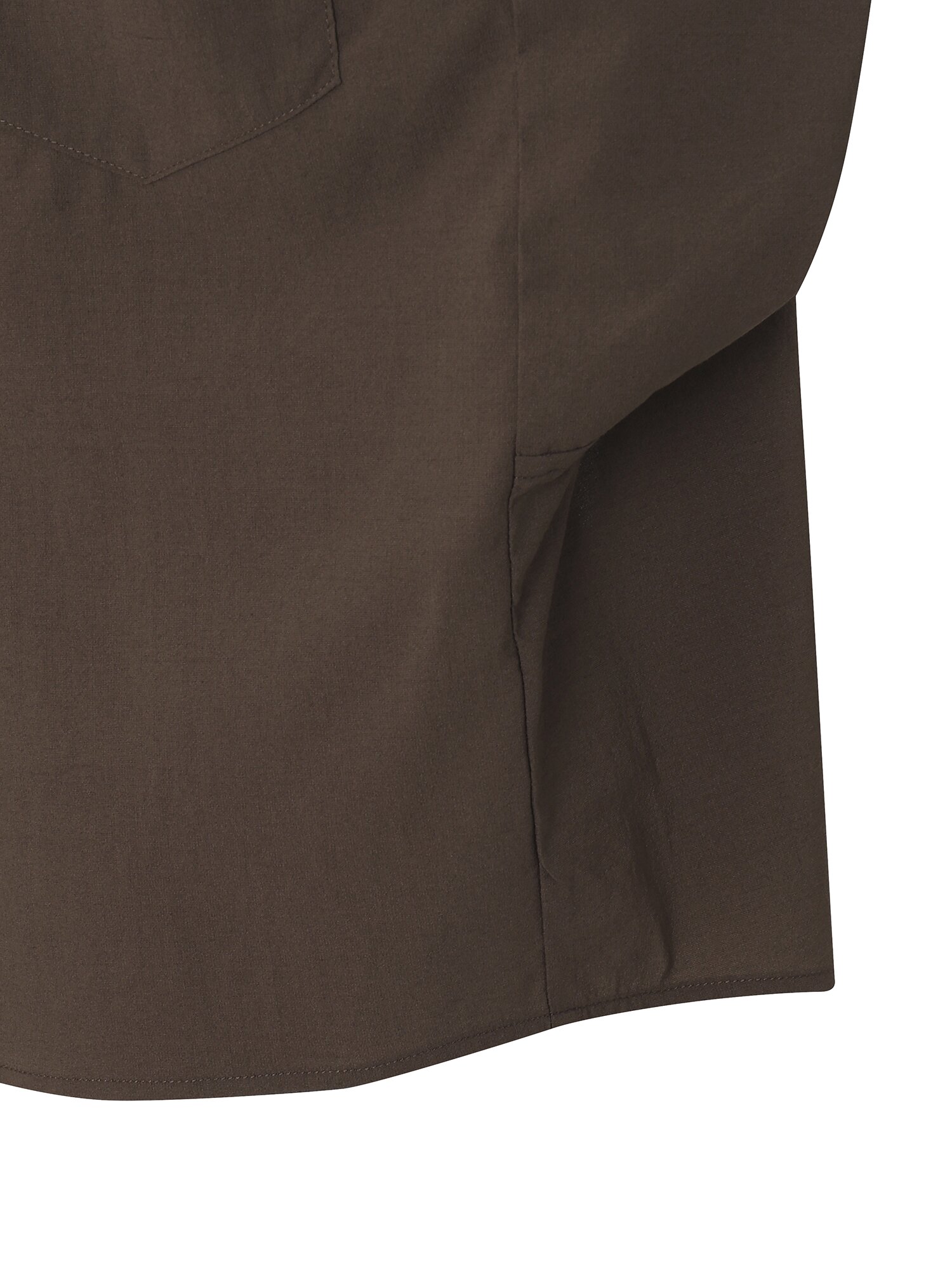 오픈 칼라 셔츠 블라우스 (DARK BROWN)