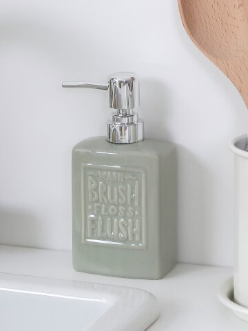 스퀘어 주방 욕실 세제통 디스펜서 리필통 350ml