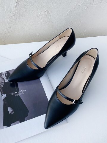 아이라 스트랩 펌프스_Black 5/6/7cm ODRD24068